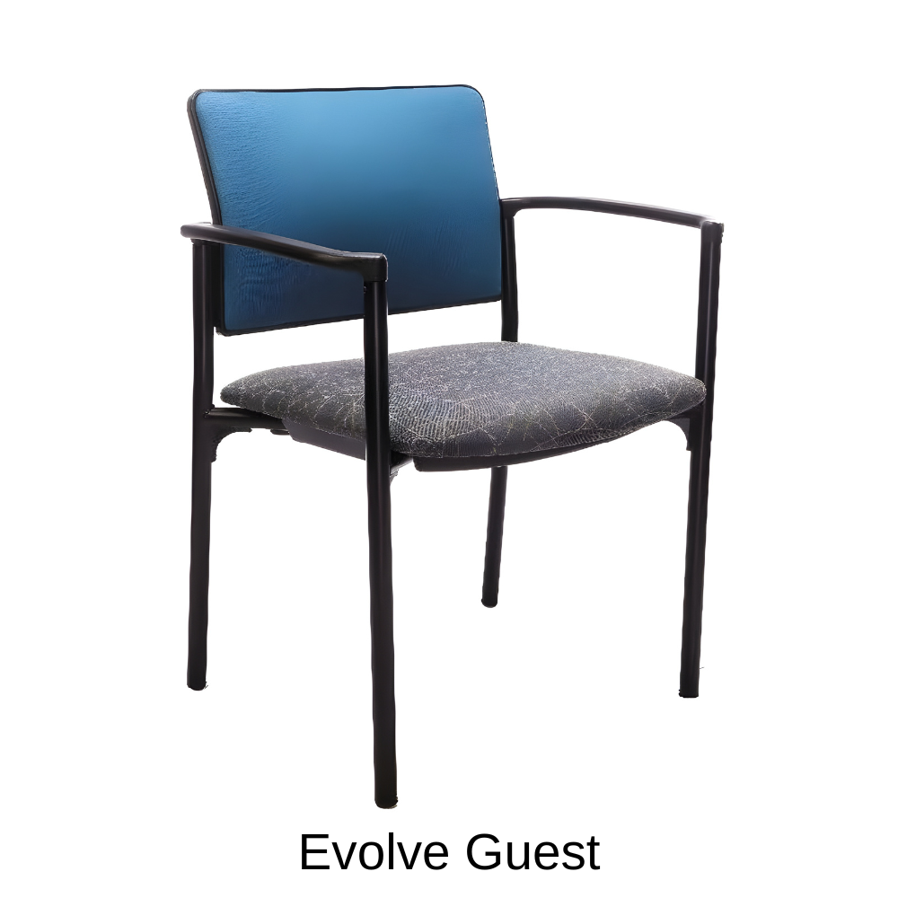 RFM Seating | Evolve Guest Seat | Upholstered Back | USA Manufacturer
