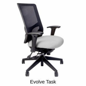 RFM Seating | Evolve Task Ergonomic Office Chair with Mesh or Upholstered back | USA Manufacturer