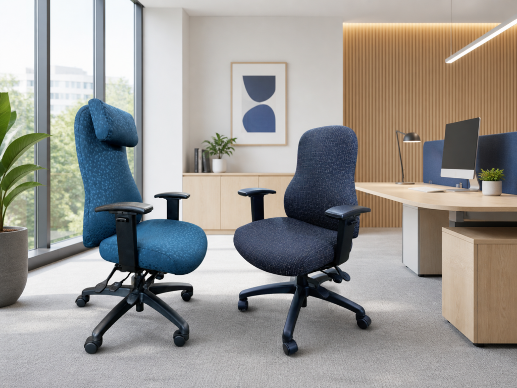 Petite Executive Back and Medium Back Meo in Office Scene | RFM Seating