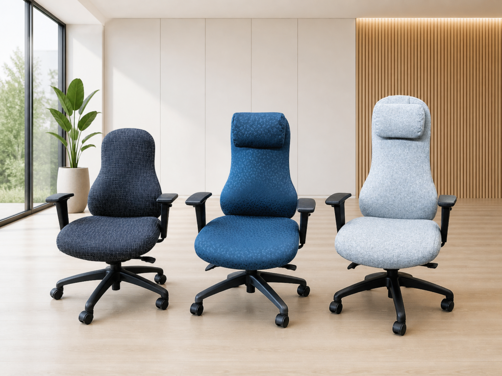 Executive Back, Petite Executive Back and Medium Back Meo in Office Scene | RFM Seating