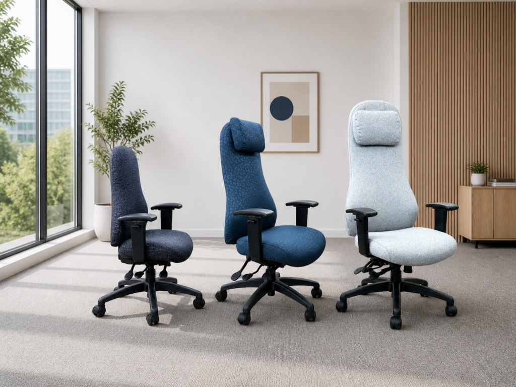 Executive Back, Petite Executive Back and Medium Back Meo in Office Scene | RFM Seating